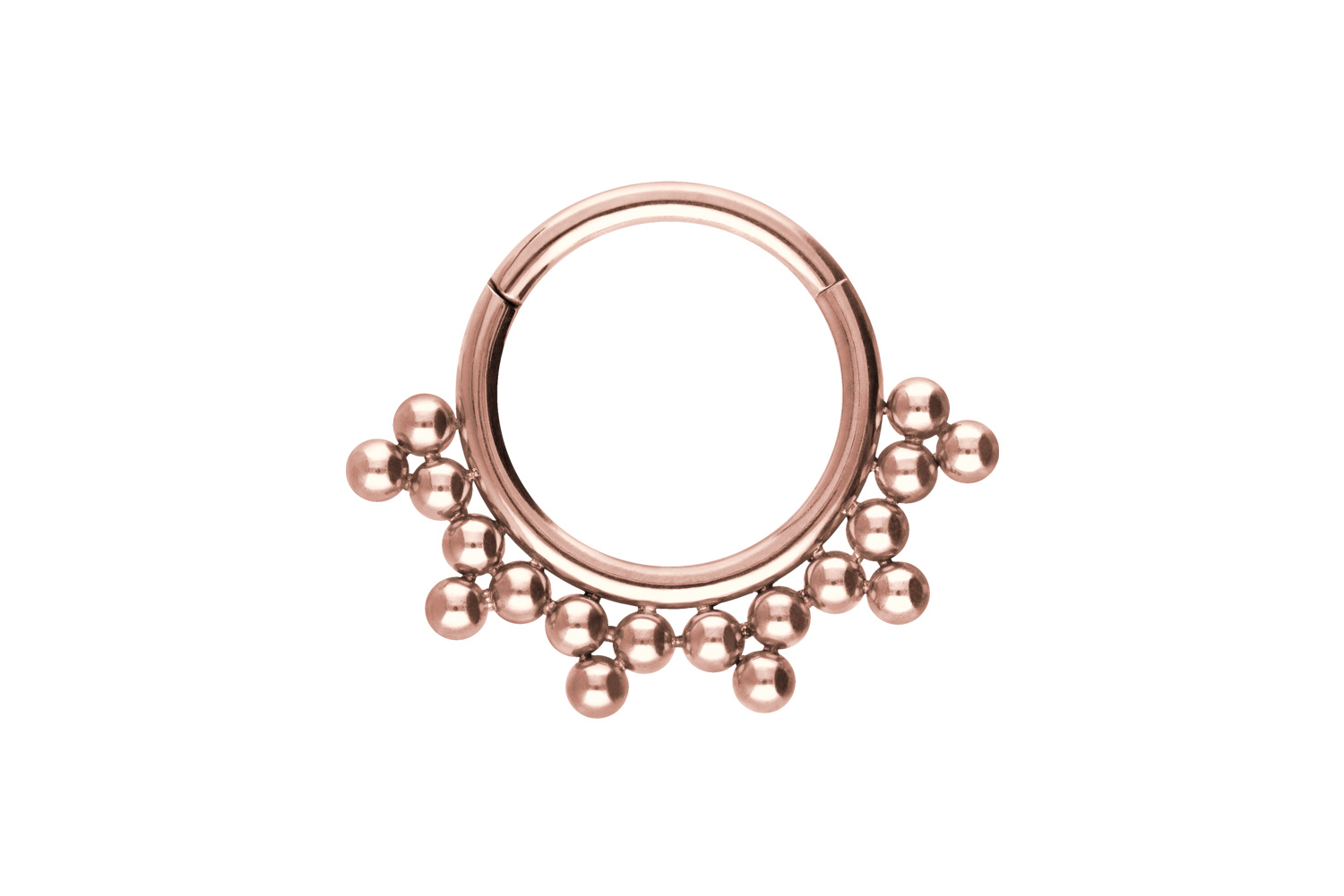 Titan Segmentring Clicker Piercing 18 KUGELN